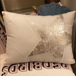 Golden goose inspired pillow